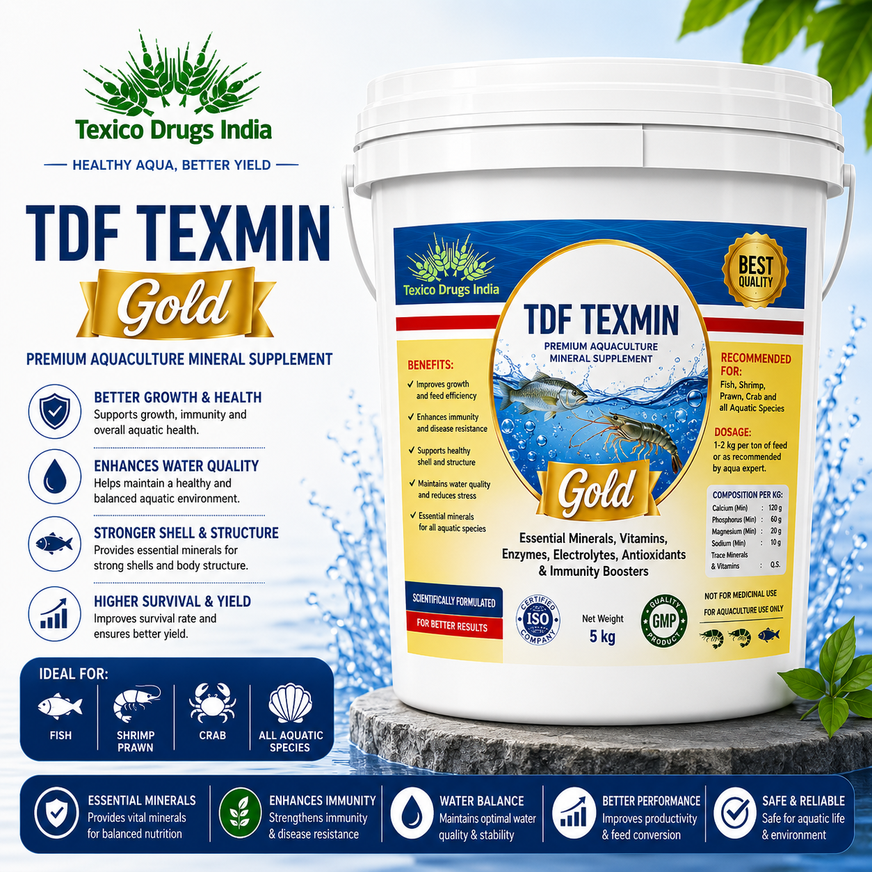 TDI Texmin Gold For Aquaculture